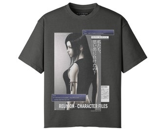 Final fantasy 7 Tifa Lockhart - T-shirt de jeu vidéo rétro graphique vintage Tifa Lockhart