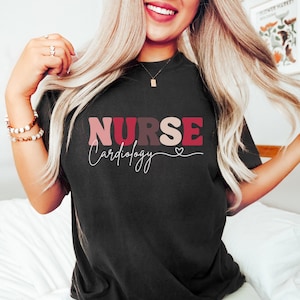 Herz Krankenschwester Shirt, Retro Krankenschwester Shirt, Kardiologie Shirt für Krankenschwestern, Geschenk für RN Karten, KrankenpflegeStudenten T-Shirt, New Grad Nurse Herz T-Shirt