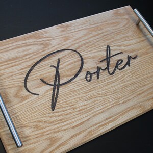 Serving Tray White Oak Wood Serving Tray Personalized Handled Serving Tray For Table