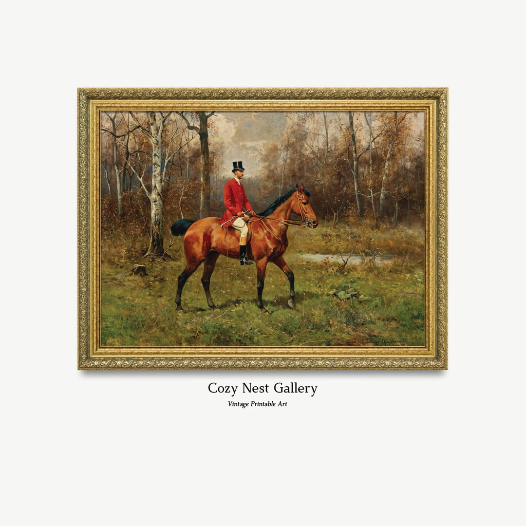 Vintage Horse Wall Art | English Equestrian Print - Etsy