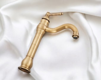 Vessel Sink Brass Faucet , Bathroom Basin Mixer Tap , Bathroom Vanity , Bathroom Decoration , ORB Faucet