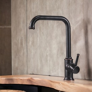 Kitchen Vanity Faucet , Antique Bronze Kitchen Sink Faucet , Solid Brass Kitchen Tap - Etsy