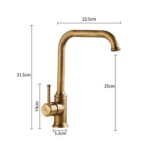 Kitchen Vanity Faucet , Antique Bronze Kitchen Sink Faucet , Solid Brass Kitchen Tap - Etsy