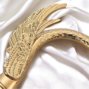 Golden Swan Crystal Handle Bathroom Faucet Vanity , Brass Bathroom Design , Bathroom Decoration , Basin Mixer Tap image 3