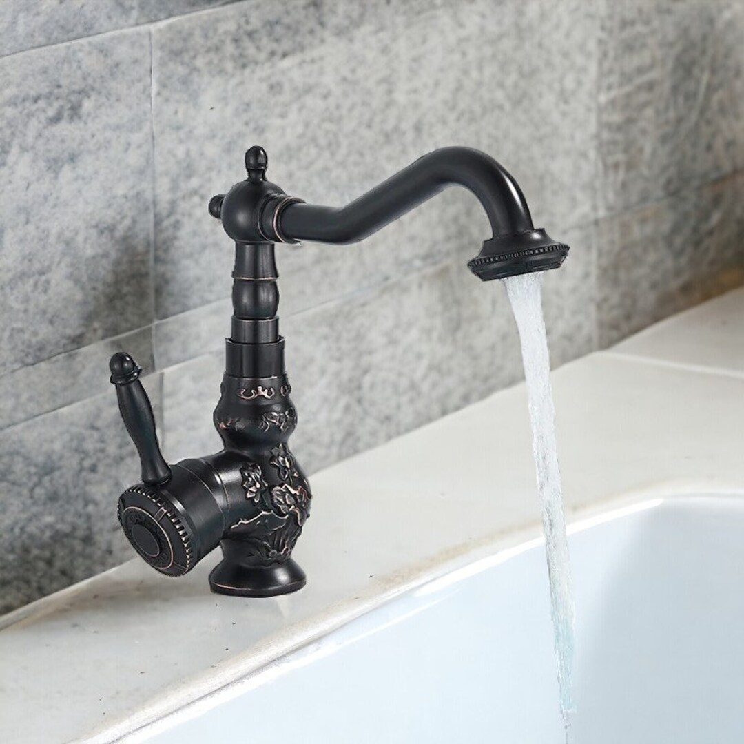 Oil Rubbed Bronze Bathroom Faucet Vanity , Brass Bronze Faucet , Basin ...