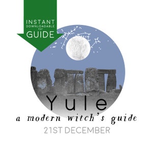 YULE DIGITAL sabbat GUIDE Winter Solstice midwinter a Modern Witch&#39;s Guide instant pdf downloadable printable journal book of shadows