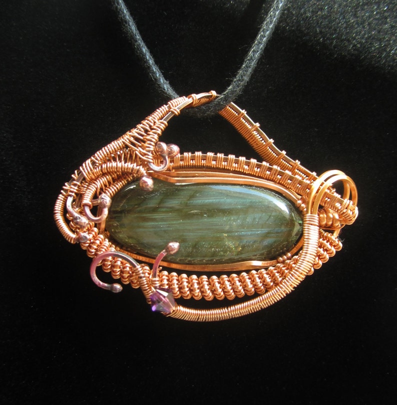 Copper Jewelry Wearable Art Wire Wrapped Pendant with Etsy