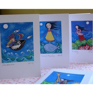 Cartes d'art populaire fantaisistes - Lot de 10 - Cartes vierges - Série Dream