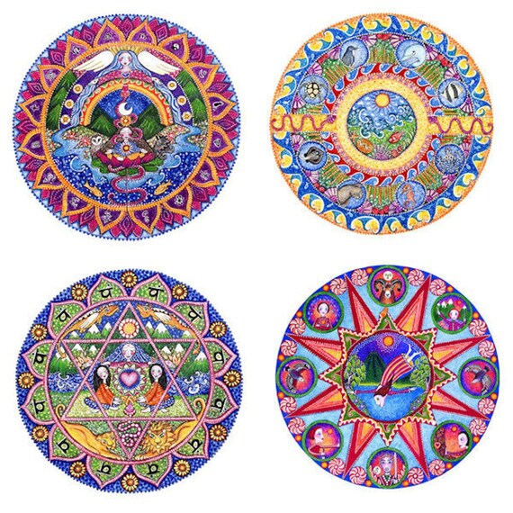 Gemini Astrology Mandala Print by Lindy Longhurst - Etsy