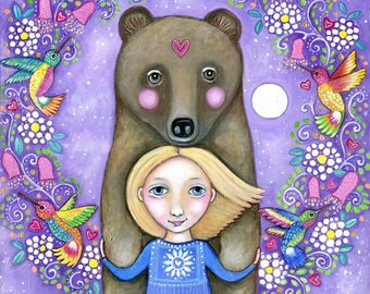 Folk Art Dream Print Set (A4 Size) - Whimsical Nursery Decor