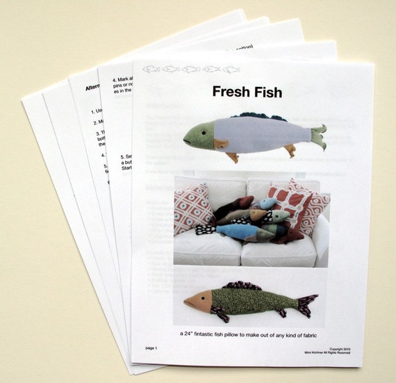 Fresh Fish Pillow Pattern Pdf 