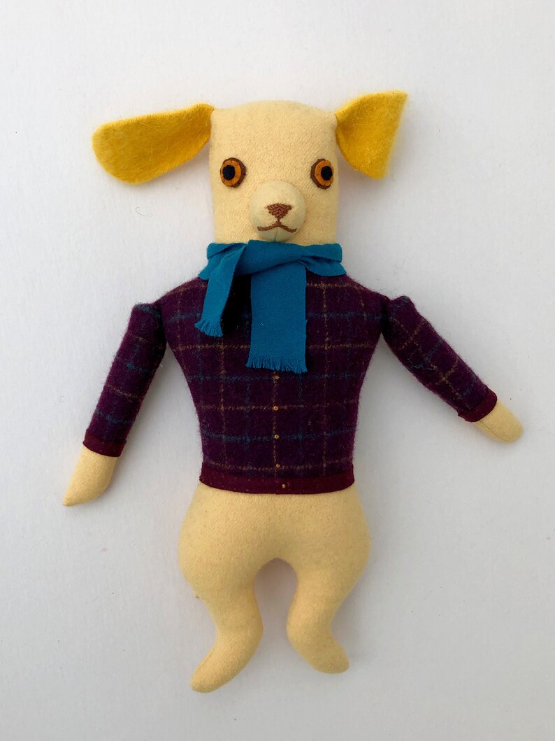 cane Lana gialloEtsy della bambola del della peluche ragazzo del dsrxthQC