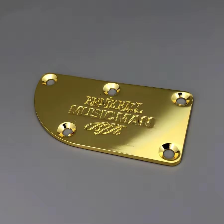 Neck Plate for Ernie Ball Music Man Gold Neck Plate for Stingray Guitar Parts Replacement Gold Guitar Hardware Electric Guitar Parts