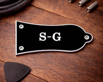 Cubierta de tensor estilo S-G para Epiphone SG, 3 orificios, color negro