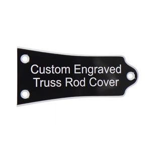 Custom Engraved Truss Rod Cover fits Epiphone Guitars Les Paul, SG, Acoustic 2ply