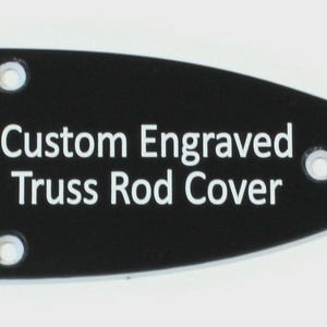 Custom Engraved Truss Rod Cover fits Epiphone Guitars Les Paul, SG, Acoustic 2ply