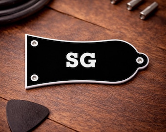 Cubierta de tensor estilo SG para Epiphone SG, 3 orificios, color negro