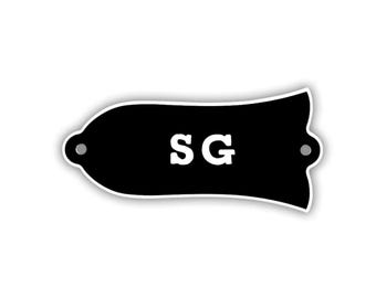 Left Hand SG Truss Rod Cover for Gibson SG Guitars Left Hand Truss Rod Cover Replacement Part for Left Handed Guitar