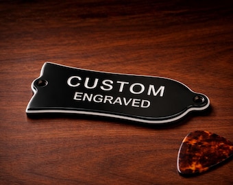 Copertura del truss rod personalizzata con incisione per chitarra acustica Gibson Les Paul SG, 2 strati / Parte di chitarra personalizzata / Prodotto negli Stati Uniti