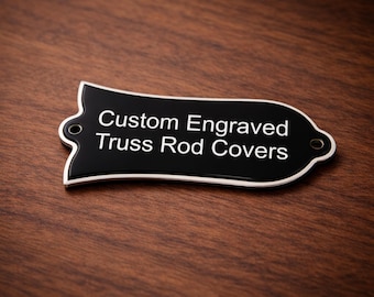 Couvercle de tige de renfort gravé personnalisé pour Gibson Les Paul, SG, acoustique 2 plis