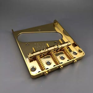 Guitar Bridge for Telecaster Gold Brass Saddle Bridge Replacement Electric Guitar Parts Fender Tele Bridge Kit Guitar Mounting Hardware