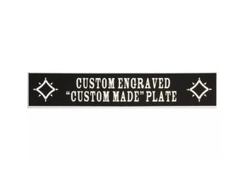 Custom Engraved Guitar Plate &quot;CUSTOM MADE&quot; plate for ES-335, 355 with Bigbsy