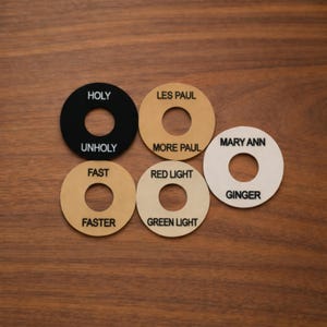 Op maat gemaakte tuimelschakelaarringplaat voor Gibson-gitaren