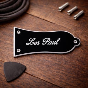 LONESTAR 3-Hole Truss Rod Cover (Gold) – Fits Epiphone Les Paul, SG, And Other Electric Guitars