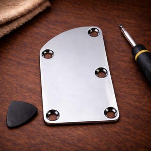 Ernie Ball Music Man Chrom Halsplatte für Stingray, Ersatz Gitarren-Hardware