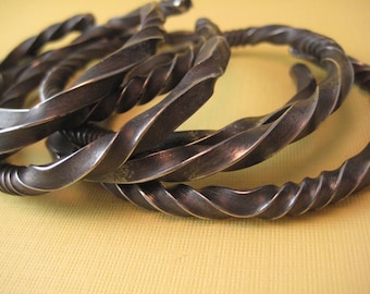 Extra thick Wrought IRON Steel  Bracelet