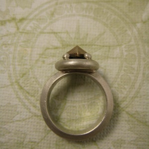 Bronze jewel sterling ring
