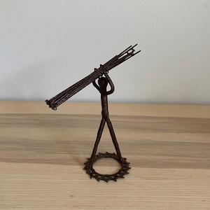 African Sculpture, Senegal Metal Sculpture, Made with Recycled Materials, African Home Decor, Africa Art