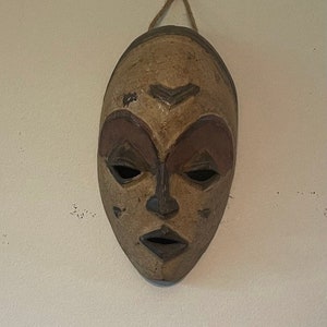 Hand-Carved African Mask, Authentic African Wood Mask, African Mask, Home Decor