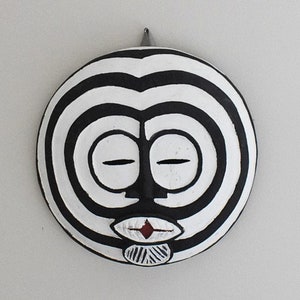 Hand-Carved, Congo Mask, Made of Wood, Wall Decor