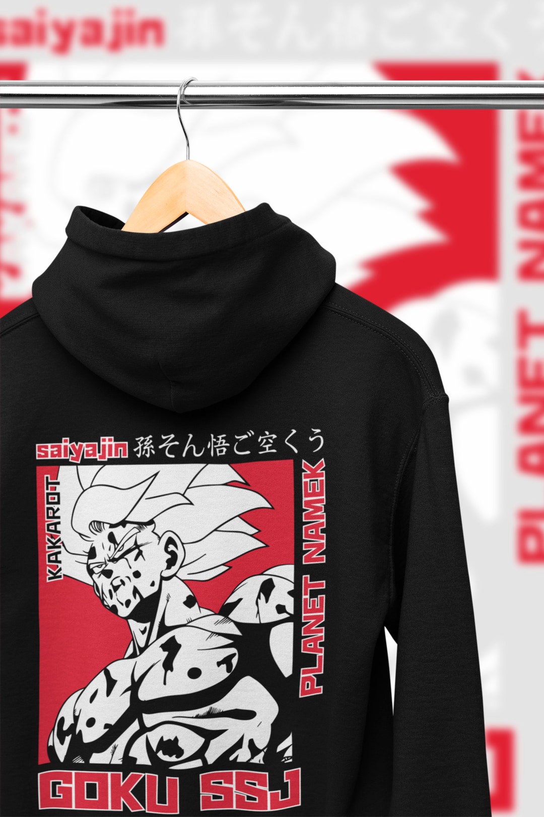 Goku Anime Hoodie, Dragon Ball Z, Anime Gift, Anime Merch, Anime Lover ...