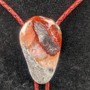 Achat-Bolo-Krawatte Kundenspezifische Stein-Bolo-Krawatte Western-Bolo-Krawatte Western-Bolo-Krawatte Moderne Bolo-Krawatte Einzigartige Bolo-Krawatte-Geschenk Cowboy-Art