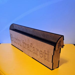 Tableros de dibujo del alfabeto con caja, letras, madera de fibra, para niños pequeños, ejercicios de letras