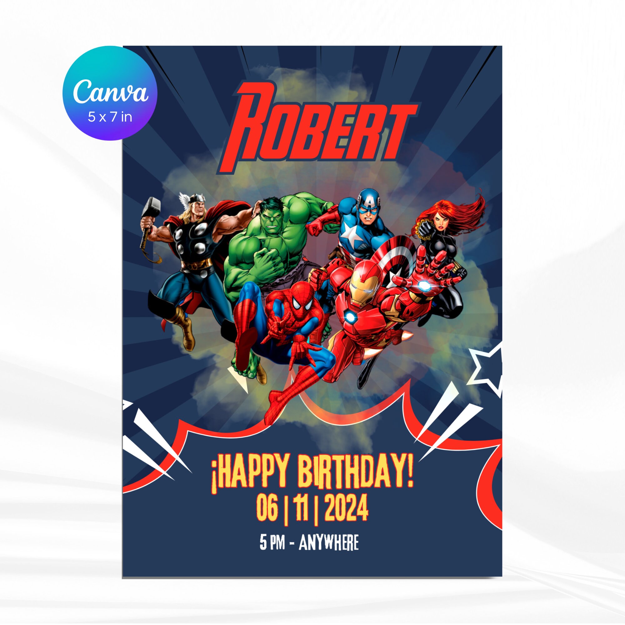 Tarjeta De Cumpleaños De Superman Warner Bros - Licencia Oficial DC Comics, Para Fans Del Superhéroe