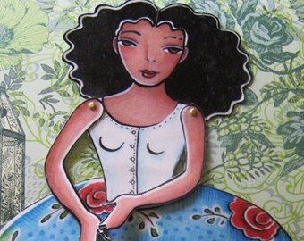 Paper doll printable in full color