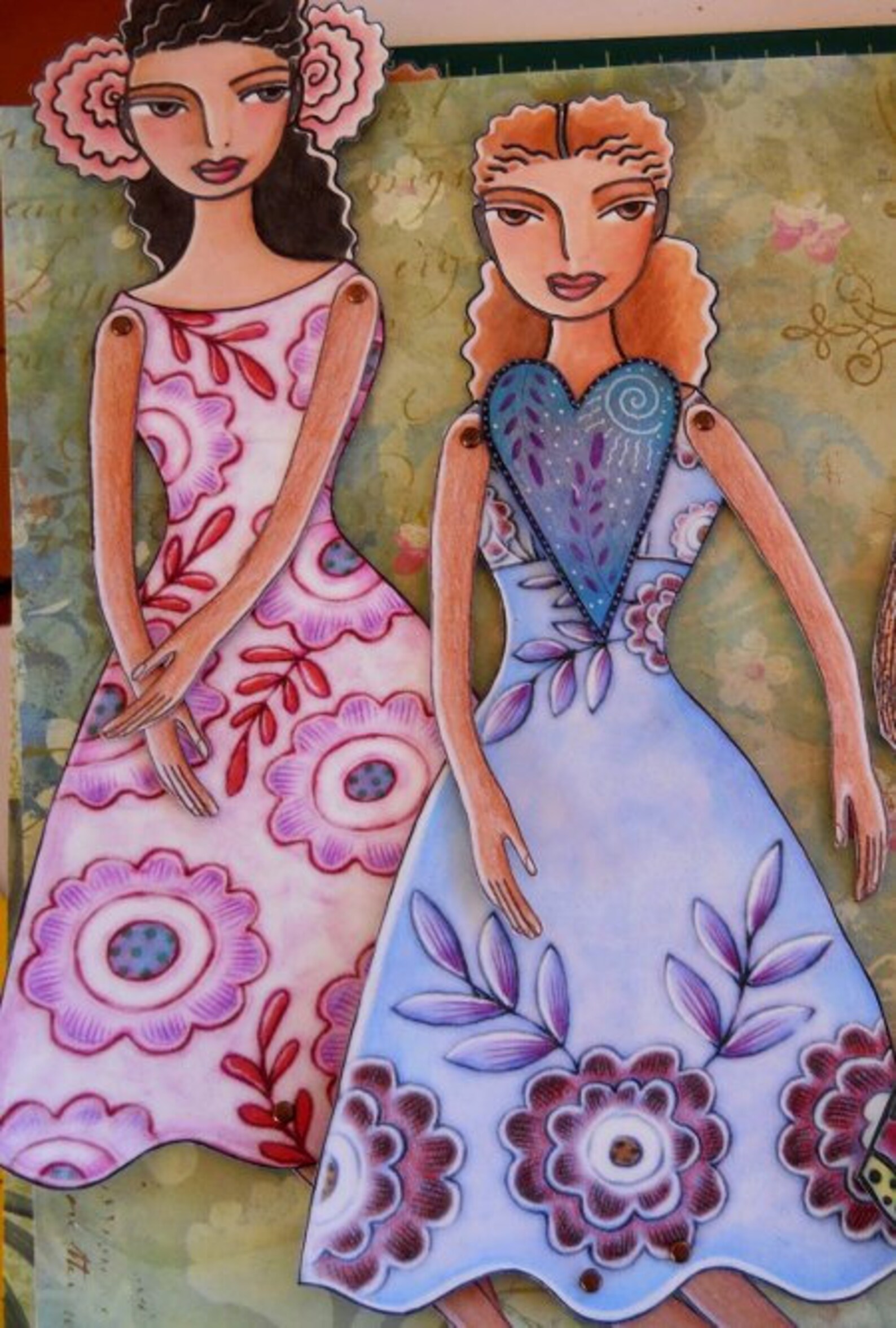 Paper Doll Dresses Printable Etsy