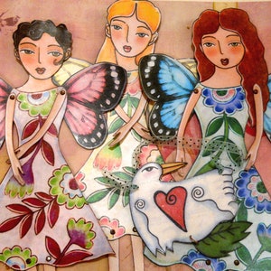 Butterfly Fairy printable paper doll PDF