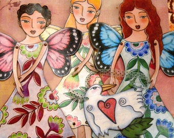 Butterfly Fairy printable paper doll PDF