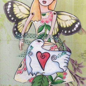 Butterfly Fairy printable paper doll PDF image 6