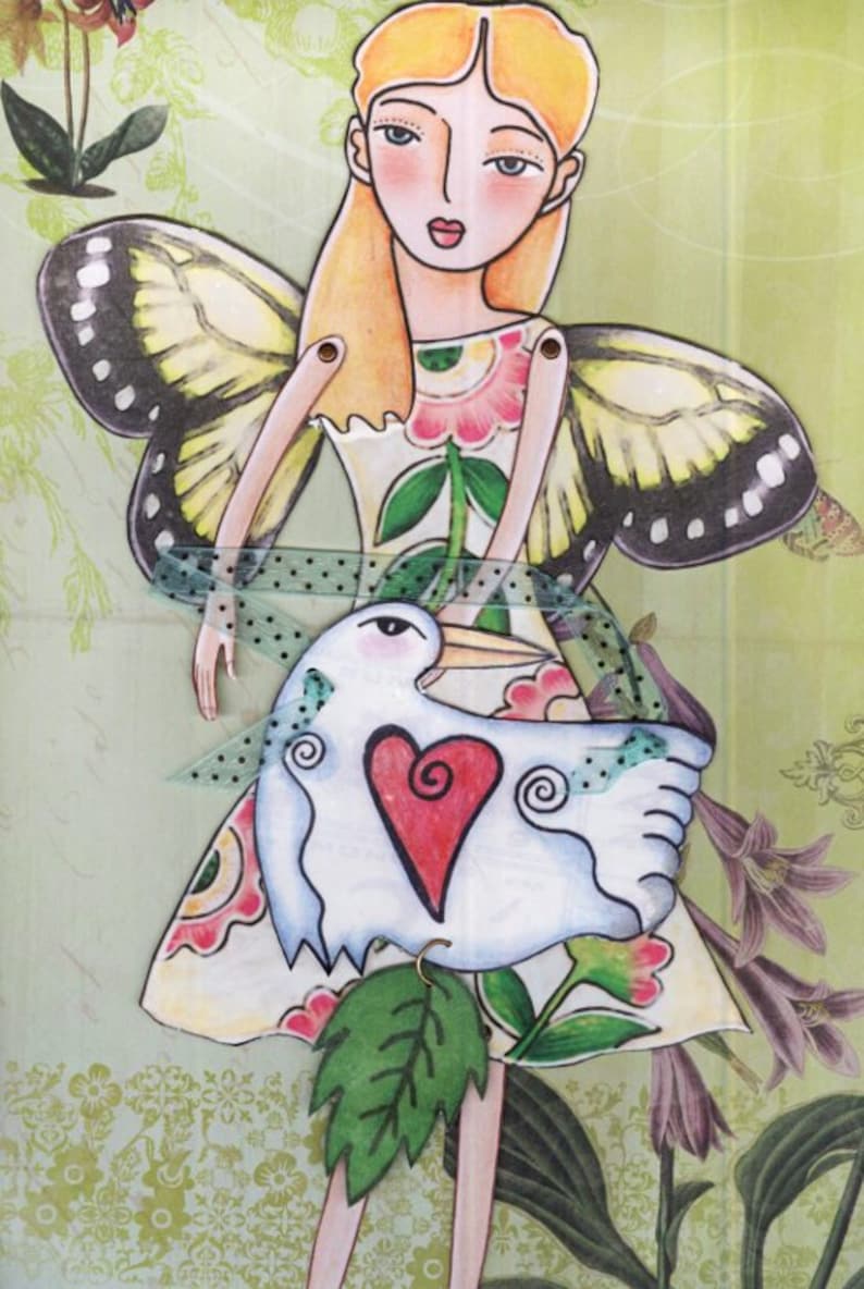 Butterfly Fairy printable paper doll PDF image 6