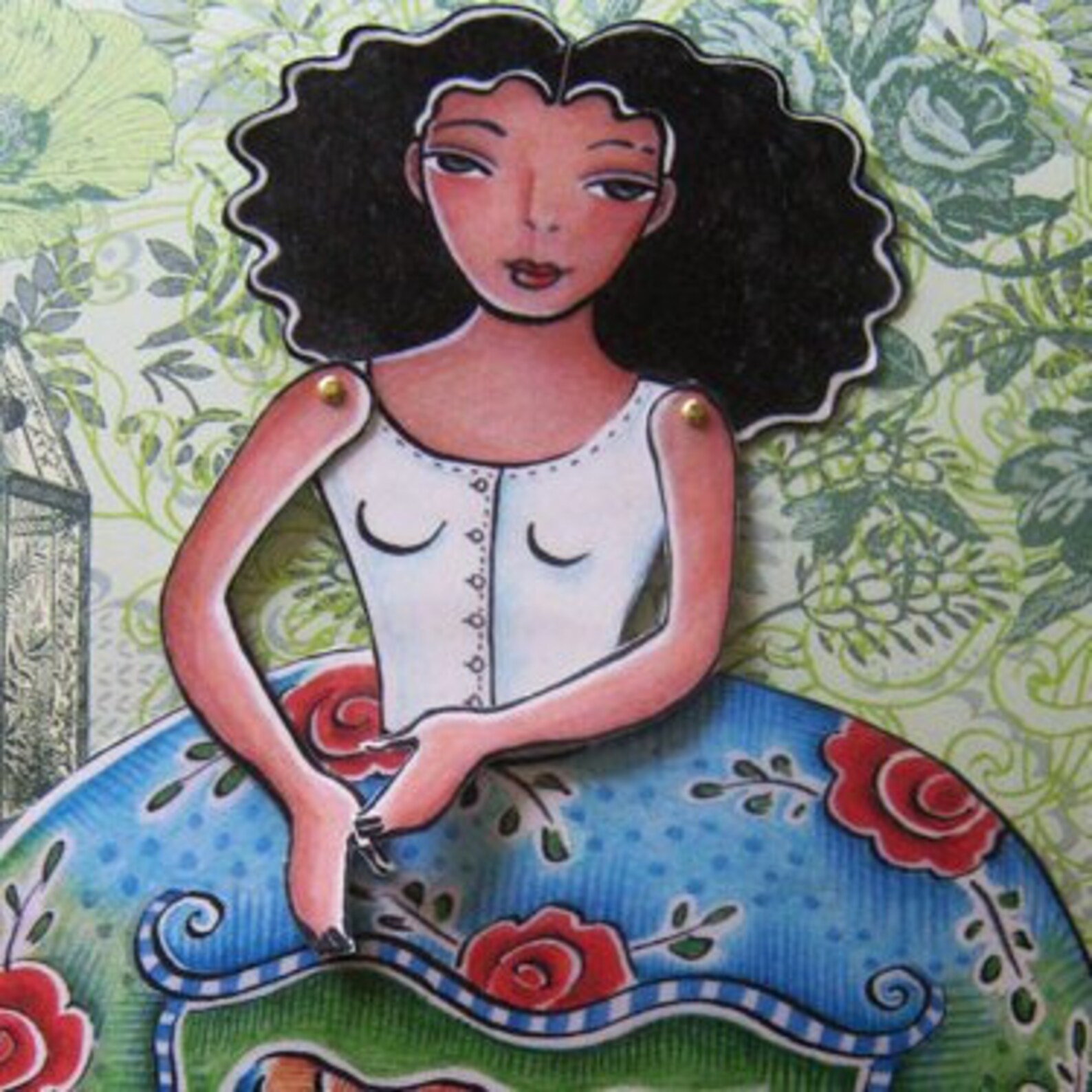 Paper Doll Printable In Full Color Etsy