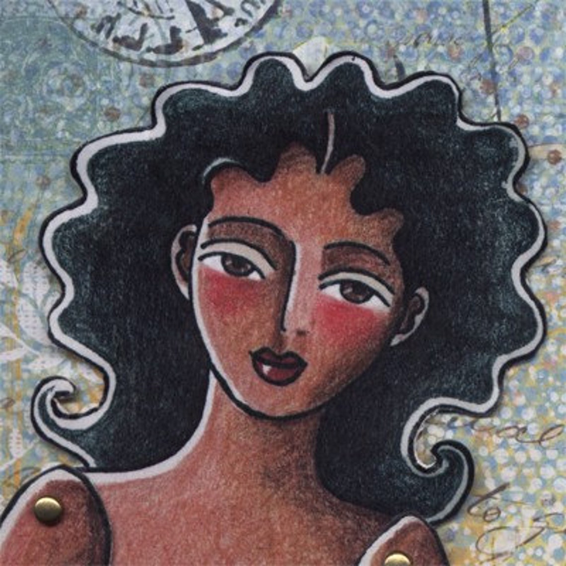 Mermaid Printable Paper Doll Pattern - Etsy