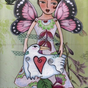 Butterfly Fairy printable paper doll PDF image 4