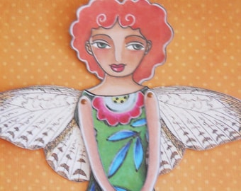 Butterfly fairy printable paperdoll