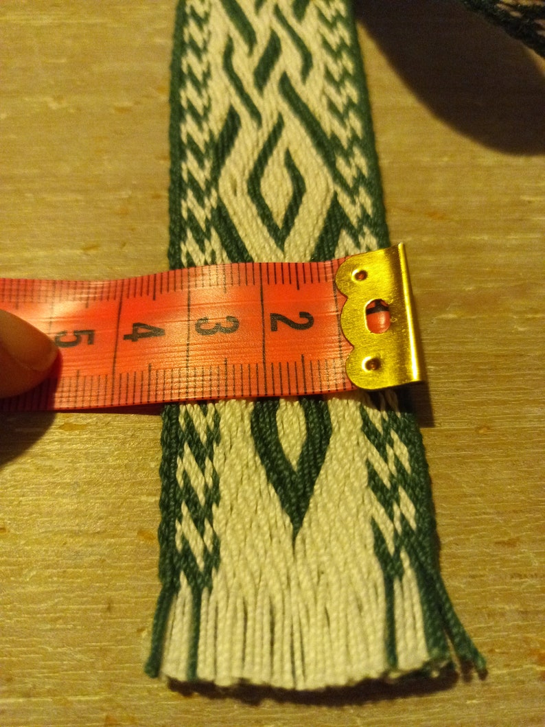 Hand-woven border or belt, board weaving for the Middle Ages, LARP and reenactment image 4