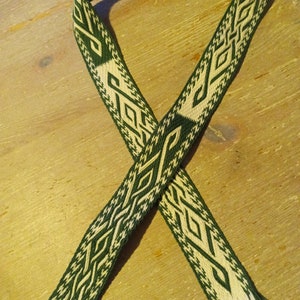 Hand-woven border or belt, board weaving for the Middle Ages, LARP and reenactment image 1